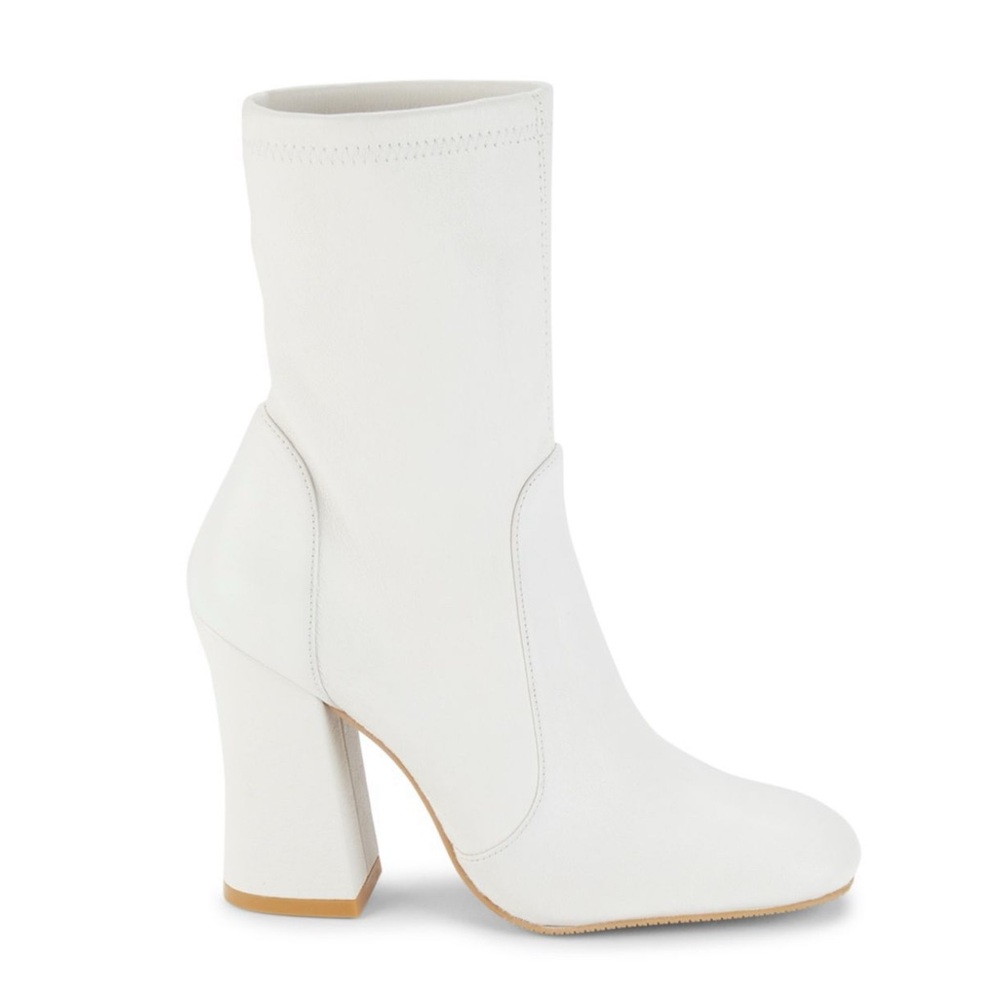 Stuart Weitzman Women's White Curveblock 100 High Heel Boots